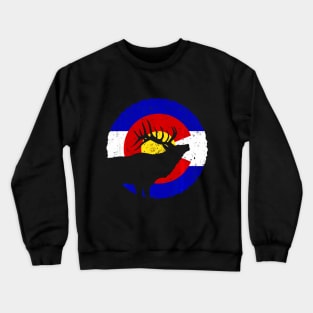 Colorado Elk Hunting Shirt CO State Flag Hunter Crewneck Sweatshirt